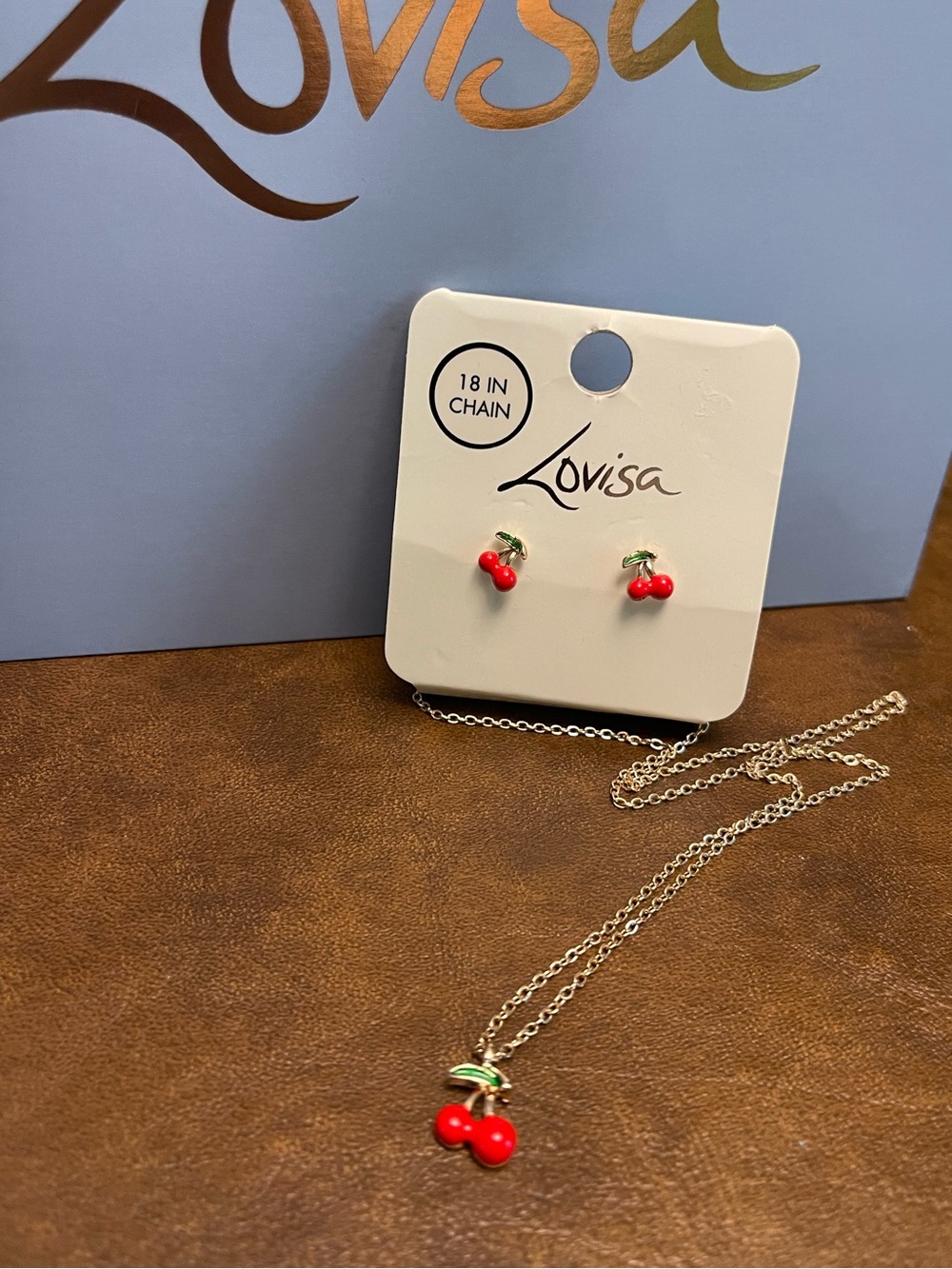 54. LOVISA cherry jewelry set